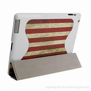 4-fold Protective PU Leather Case and Stand for iPad, OEM Orders are Welcome